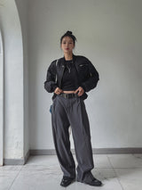 (UNISEX) ボルンセミクロップフライトジャケット