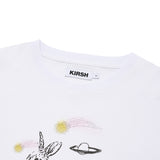 ウィティーバニースケッチクロップTシャツ／WITTY BUNNY SKETCH CROP T-SHIRT [WHITE]