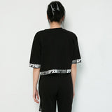 ウルトラバンドクロップTシャツ/TOP(8651) Ultra Band Crop Tee