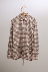 タータンチェックポケットシャツジャケット / TARTAN POCKET SHIRKET(SHIRTS JACKET)-LINEN PINK