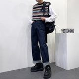 [ユニセックス]アカディアンニットベスト/[Unisex] Acadian knit vest (2 colors)