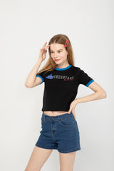 ORIGINAL RINGER CROP T-SHIRT black (4647243645046)