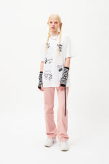ドゥードゥルチェリートムボーイグラフィックTシャツ / DOODLE CHERRY TOMBOY GRAPHIC T-SHIRT [WHITE]