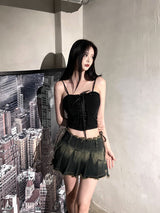 910. ハートレースコルセットトップ / 910. Heart lace corset top (2color)