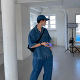 ASCLO Vel Linen Denim Shirt (2color)