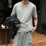 [BASIC ITEM] エコuネックハーフTシャツ(5color)