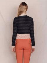 Cross Line Crop Knit (Black)