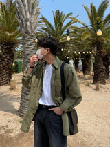 ピーチオーバーフィットシャツ/ポケットシャツ/PEACH OVERFIT TWO POCKET SHIRTS(3COLOR)