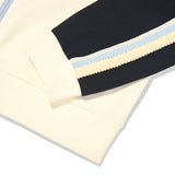 COLOR MIX TRACK JERSEY JACKET [IVORY]