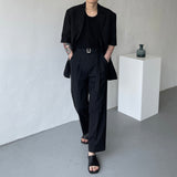 SI リネン半袖ジャケット / SI Linen Short-Sleeved Jacket (2 colors)
