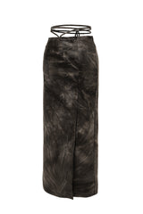 スリットマキシスカート/SLIT MAXI SKIRT[tie-die]