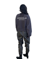 プリントクロップドスウェット/Print Cropped Sweat-CHARCOAL