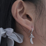 Umbrella mushroom earring