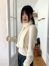 [Wool 20] Baffe Bubble Deep Unneck Knit Scarf Set