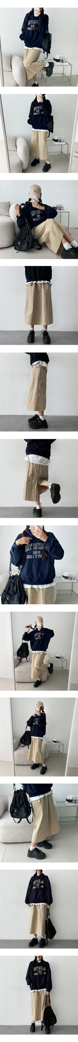 ツーリングバックスリットバンディングカーゴスカート