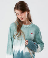 スモールチェリータイダイセーター / SMALL CHERRY TIE DYE KINT KS [BLUE]