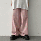 バイオウォッシュドコットンベンダブルワイドパンツ / Bio-washed cotton bendable wide pants