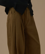 OBLIQUE LINE WIDE PANTS(BELT SET)
