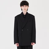 RELAXED DOUBLE JACKET (BLACK)