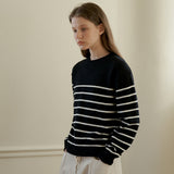 ローリングストライプニット/Rolling stripe knit
