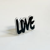 Love Love Love Black Acrylic Tok