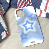 ブラッシュスターフォンケース / witty blush star phone case (blue+gray)