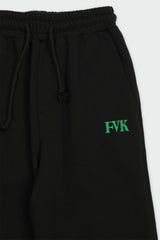 パッチスウェットパンツ/Patch sweatpants(black)