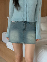 Daily Raw Denim Mini Skirt