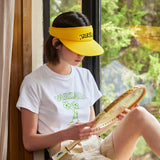 Palm Tree Logo Sun Cap Yellow