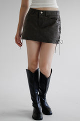 コルセットクラックスカート / Corset Crack Skirt (2color)