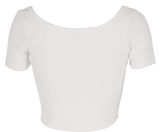 クロップドロゴTシャツ / [Seow] Croped logo T-shirts, white