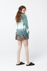 スモールチェリータイダイセーター / SMALL CHERRY TIE DYE KINT KS [BLUE]