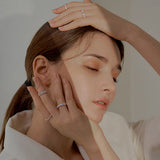 テニスリング/[Golden Child] 3.5MM prongsetting Tennis Ring (Rose Gold)