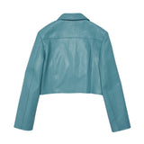 CROP LEATHER JACKET - MINT (6636692144246)