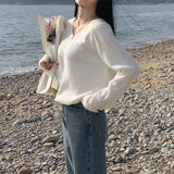 ソフトルースVネックニットウェア