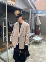 オーバーショルダーダブルハーフコート