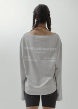 Champs string long sleeve - Light grey