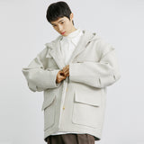 ウールブレンドフィールドフードコート / WOOL BLENDED FIELD HOOD COAT OATMEAL