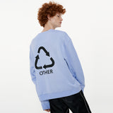 Overfit VV-neck Sweat Shirt [Violet] (6592371556470)