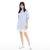 オーバーフィットマシュマロポイントショートスリーブT/OVERFIT MARSHMALLOW POINT SHORT-SLEEVED T-LIGHT PURPLE