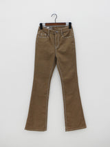 カラードウブーツカットパンツ/no.2378 color dough bootcut pants (4color)