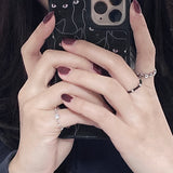 heart chain ring