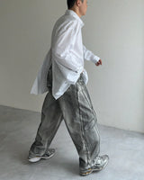 back button slit shirt(2colors)