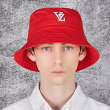 3D Monogram Color Bucket Hat Red