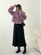 [MADE] Pudding Fur Jacket (Lavender Purple)