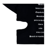 カットアウトクロップTシャツ / 222 Cutout crop t