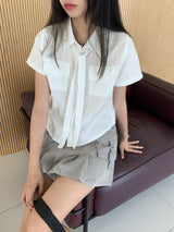 Oa tie set pocket collar southern shirt