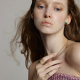 プチハートピアス/Petite Heart Earrings_Green