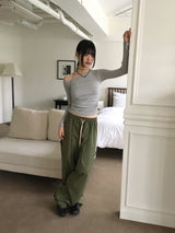 ゼッドピンタックバルーンコットンツーウェイジョガーカーゴパンツ