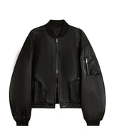 87-STAN026 [Vegan Leather]カーブドレイヤーボンバーレザージャケット